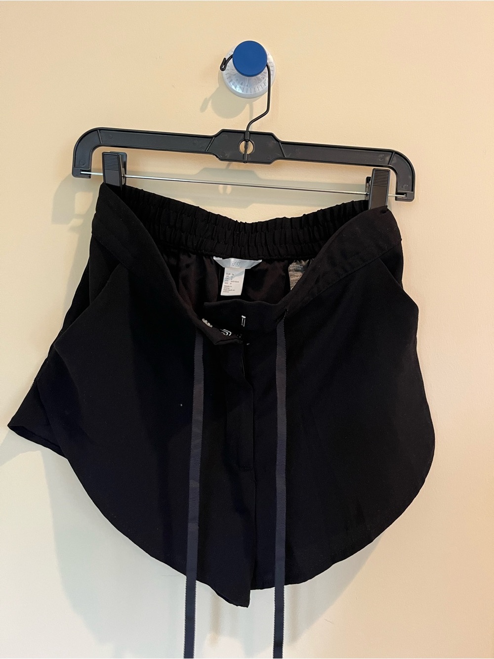 H&M Black Girls' Drawstring Athletic Shorts